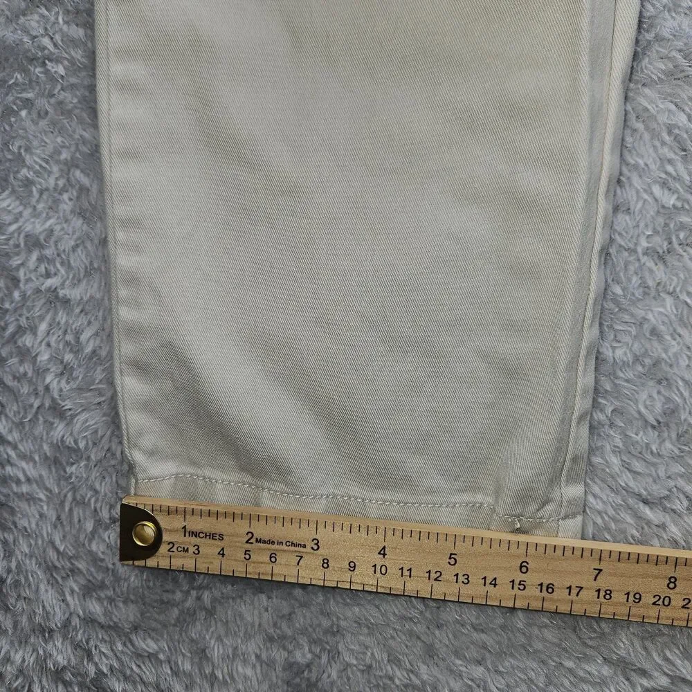 J.Crew Mens Beige The Driggs Chino Pants 35x32 Khaki Preppy Classic